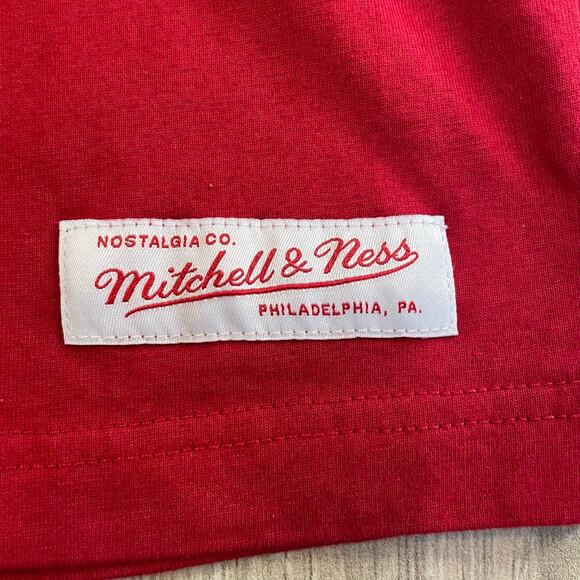 Mitchell & Ness Oklahoma Sooners OU Red Pocket T-Shirt Men Medium? Pit to Pit 20 - Picture 6 of 7